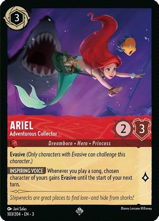 Lorcana - Ariel (Adventurous Collector) - 103/204 - Super Rare - Into the Inklands