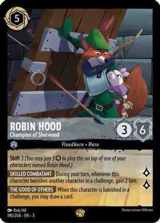 Lorcana - Robin Hood (Champion of Sherwood) - 190/204 - Legendary - Into the Inklands