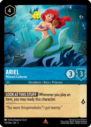 Lorcana - Ariel (Whoseit Collector) - 137/204 - Rare - The First Chapter