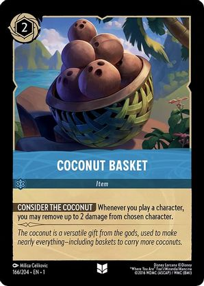 Lorcana - Coconut Basket - 166/204 - Uncommon - The First Chapter