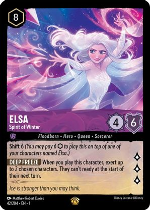 Lorcana - Elsa (Spirit of Winter) - 42/204 - Legendary - The First Chapter