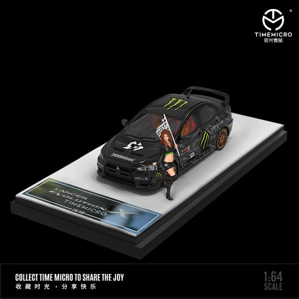 Time Micro - Mitsubishi Lancer Evo X "Monster Energy" w/ Figure