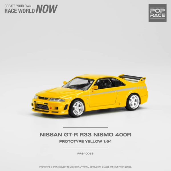 Pop Race - Nissan Skyline GT-R R33 Nismo 400R - Yellow