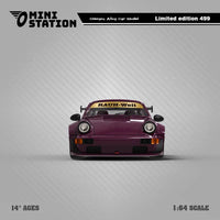 Mini Station - Porsche 911 (964) RWB - Purple w/ Figure