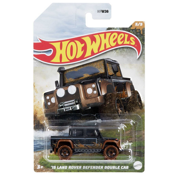 Hot Wheels - '15 Land Rover Defender Double Cab - 2022 Off-Road Mud Runner Series