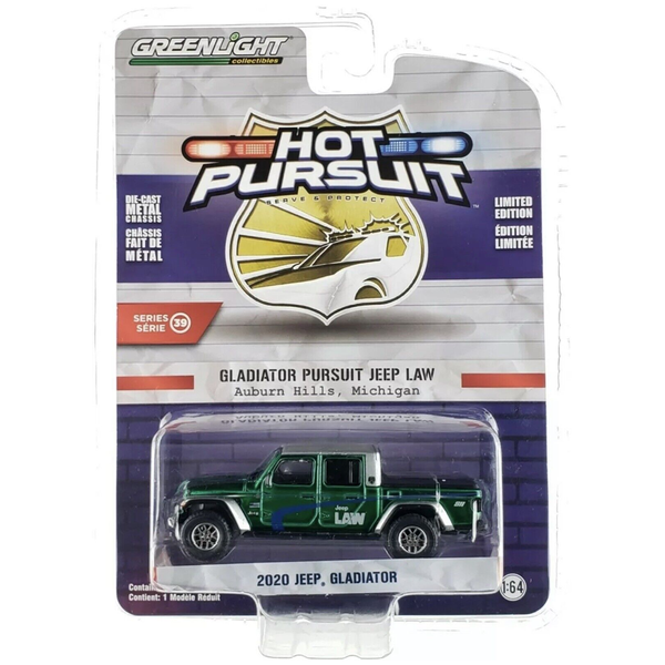 Greenlight - 2020 Jeep Gladiator - 2022 Hot Pursuit Series *Chase*
