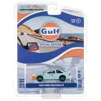 Greenlight - 1989 Ford Mustang GT - 2023 Gulf Oil Special Edition Series 1 *Chase*