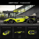 Time Micro - Lamborghini Aventador LBWK GT Evo "Lemon" w/ Figure