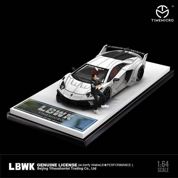 Time Micro - Lamborghini Aventador LBWK GT Evo "Tron" w/ Figure