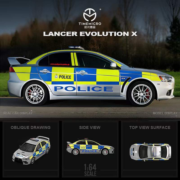Time Micro - Mitsubishi Lancer Evolution X British Police Car