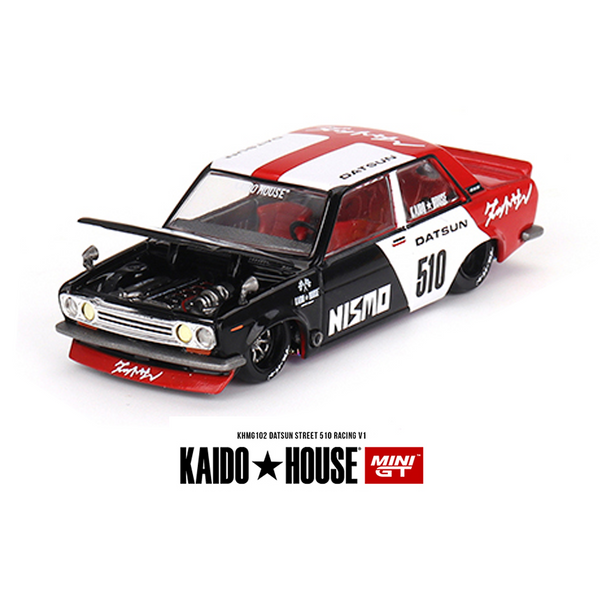 Kaido House x Mini GT - Datsun Street 510 Racing V1 *Sealed, Possibility of a Chase*