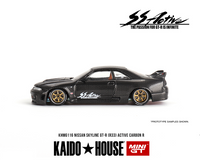 Kaido House x Mini GT - Nissan Skyline GT-R (R33) Active Carbon R *Sealed, Possibility of a Chase - Pre-Order*