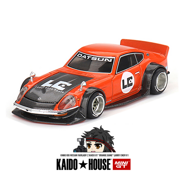 Kaido House x Mini GT - Nissan Fairlady Z Kaido GT “Orange Bang” Larry Chen V1 *Sealed, Possibility of a Chase*