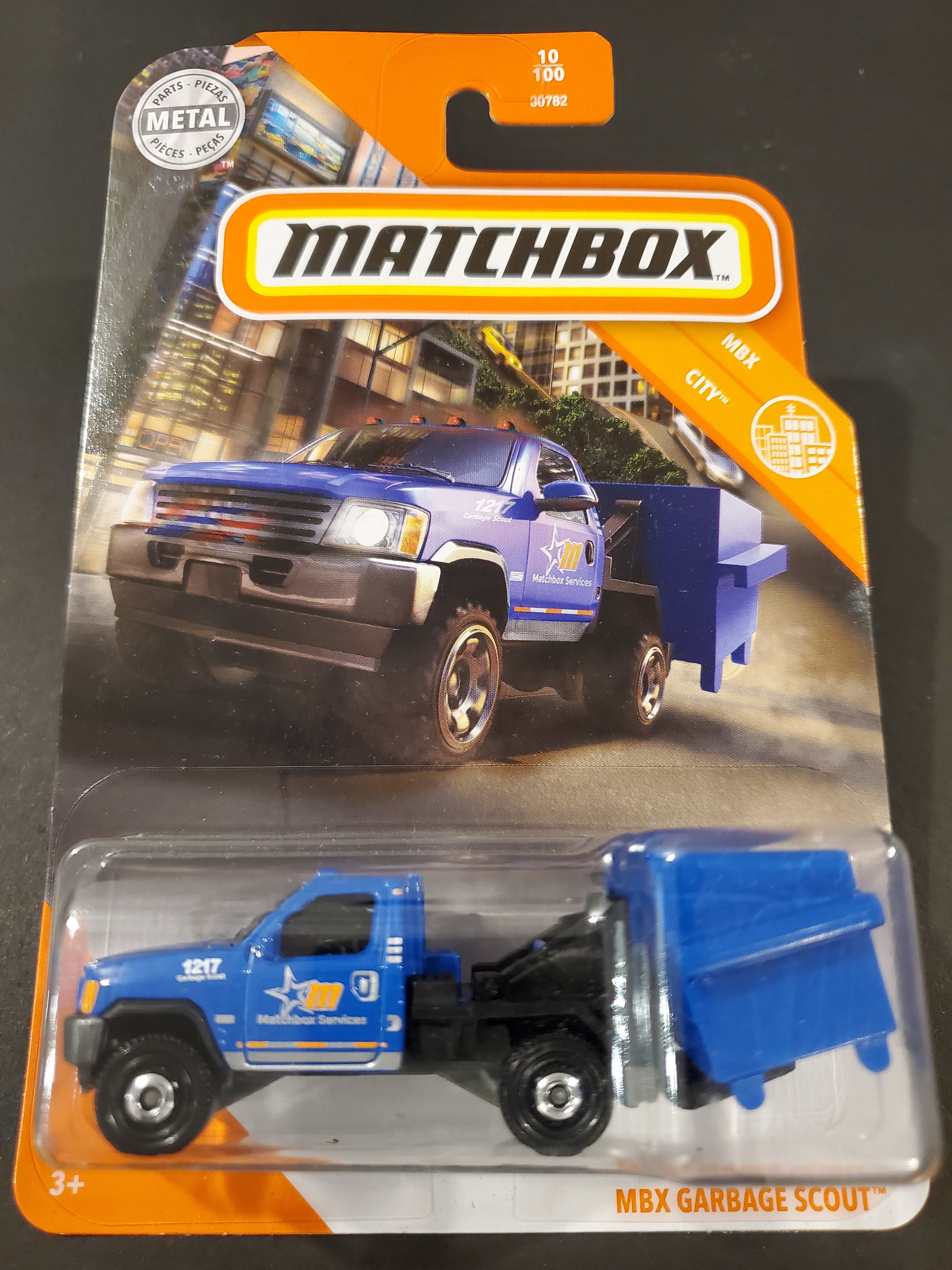 Matchbox MBX Garbage Scout 35/100 Carte courte Mint/menthe