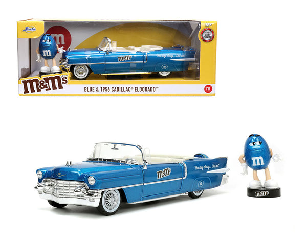 Jada Toys - Blue & 1956 Cadillac Eldorado - 2022 M&M's Series *1/24 Scale*