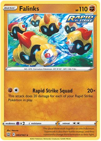 Pokemon - Falinks - 083/163 - Rare - Sword & Shield: Battle Styles Singles