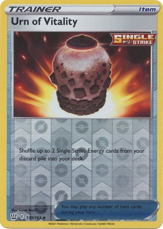 Pokemon - Urn of Vitality - 139/163 - Uncommon Reverse Holo - Sword & Shield: Battle Styles Singles