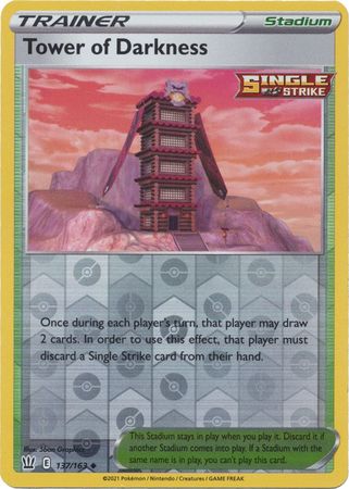 Pokemon - Tower of Darkness - 137/163 - Uncommon Reverse Holo - Sword & Shield: Battle Styles Singles