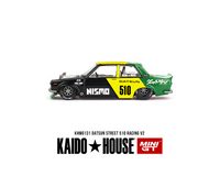 Kaido House x Mini GT - Datsun Street 510 Racing V2 – Black Yellow *Sealed, Possibility of a Chase - Pre-Order*