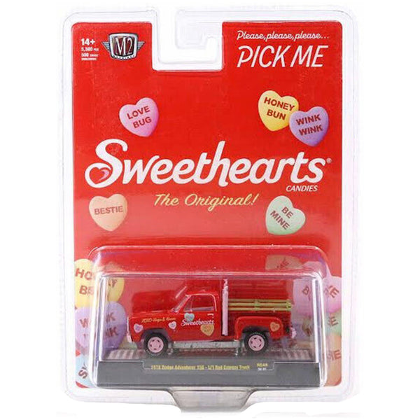 M2 Machines - 1978 Dodge Adventure 150 Li’l Red Express Truck - Red Sweetheart *Chase*