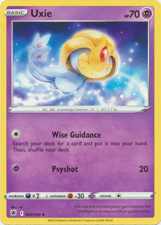 Pokemon - Uxie - 065/189 - Uncommon - Sword & Shield: Astral Radiance Series