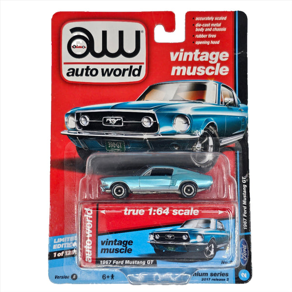 Auto World - 1967 Ford Mustang GT - 2017 Vintage Muscle Series