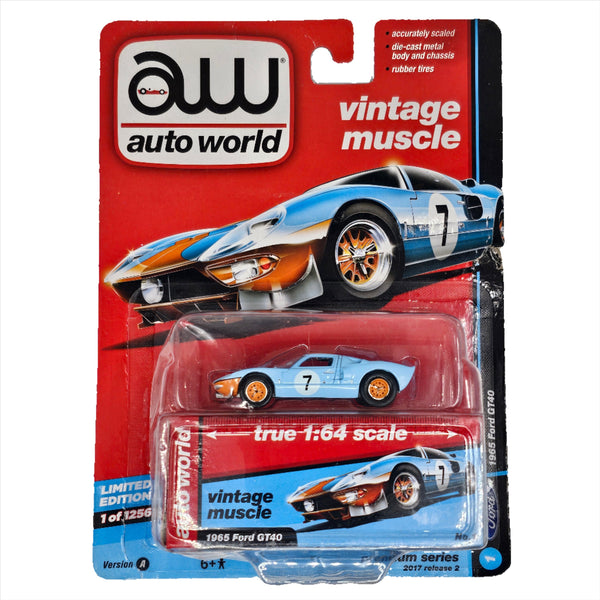 Auto World - 1965 Ford GT40 - 2017 Vintage Muscle Series