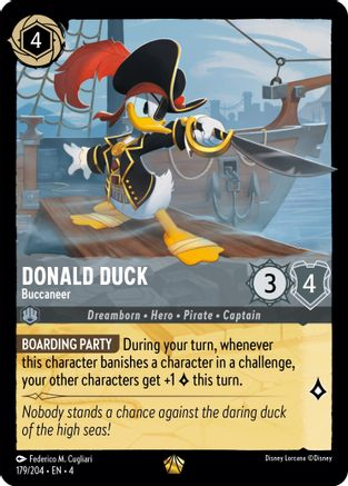 Lorcana - Donald Duck (Buccaneer) - 179/204 - Legendary - Ursula's Return