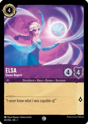 Lorcana - Elsa (Queen Regent) - 40/204 - Common - The First Chapter