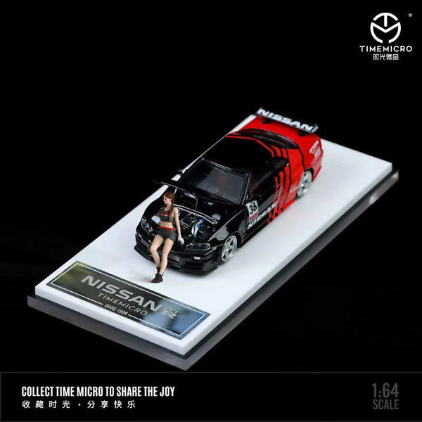 Time Micro - Nissan Skyline GT-R (R34) "Advan" w/ Figure