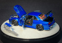 PGM X One Model - Nissan Skyline GT-R R34 Z-Tune "Metallic Blue" (Luxury Base) *Pre-Order*