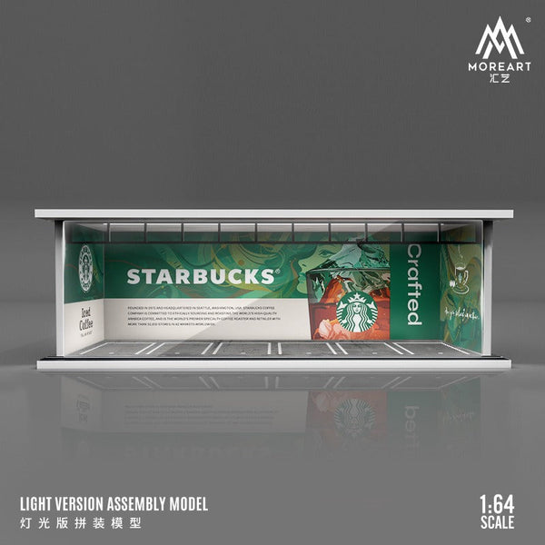 MoreArt - Starbucks Parking Lot Scene Diorama w/ Led Lighting