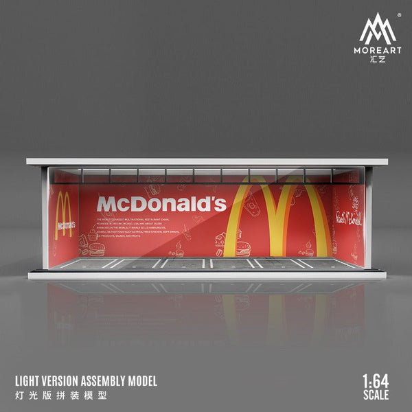 MoreArt - McDonald's Parking Lot Scene Diorama w/ Led Lighting