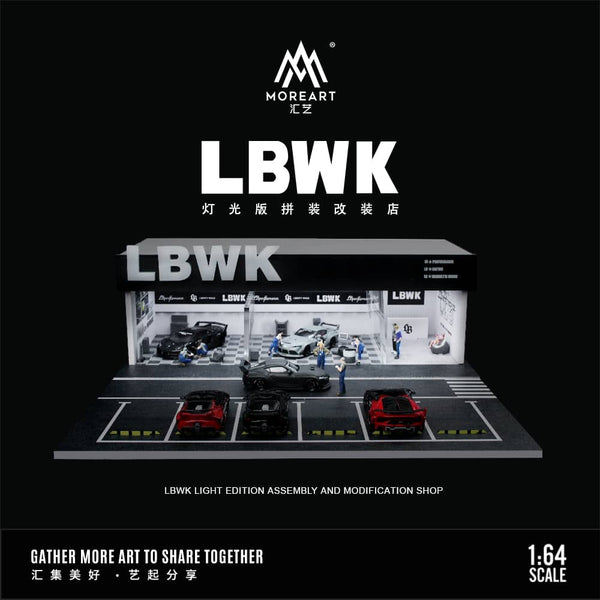MoreArt - LBWK Light Edition Assembly & Modification Shop Diorama w/ Led Lighting *Pre-Order*