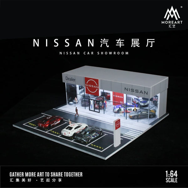 MoreArt - Nissan Car Showroom Diorama w/ Led Lighting *Pre-Order*