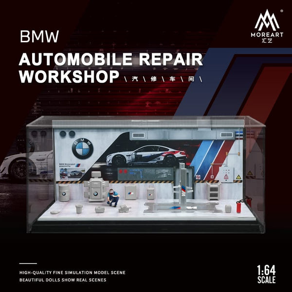 MoreArt - Automobile Repair Workshop Diorama "BMW" *Pre-Order*
