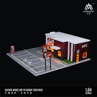 MoreArt - KFC Restaurant Parking Scene Diorama w/ Led Lighting *Pre-Order*