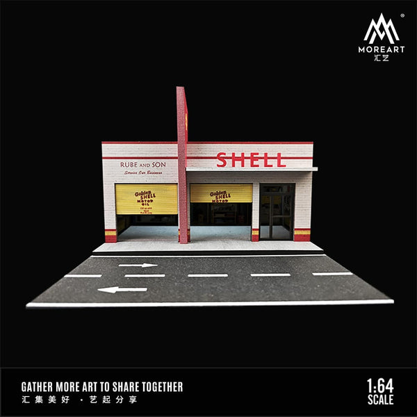 MoreArt - Shell Maintenance Shop Scene Diorama w/ Led Lighting *Pre-Order*