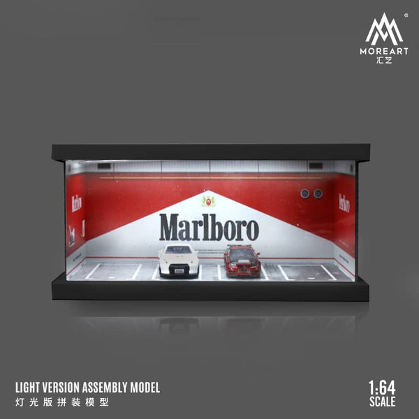 MoreArt - Parking Lot Scene Diorama "Marlboro" w/ Led Lighting *Pre-Order*