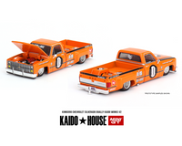 Kaido House x Mini GT - Chevrolet Silverado Dually Kaido Works V2 – Orange *Sealed, Possibility of a Chase - Pre-Order*