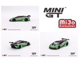 Mini GT - Lamborghini Huracan GT3 EVO2 - Presentation Green *Pre-Order*