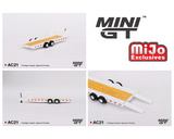 Mini GT - Car Hauler Trailer - White *Pre-Order*