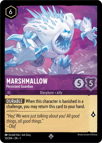 Lorcana - Marshmallow (Persistent Guardian) - 50/204 - Super Rare - The First Chapter