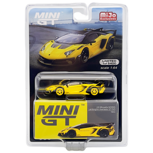 Mini GT - LB-Silhouette Works Lamborghini Aventador GT EVO - Yellow *Chase*