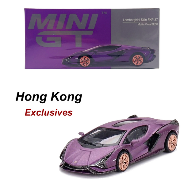Mini GT - Lamborghini Sián FKP 37 - Matte Viola SE30 *Hong Kong Exclusive*