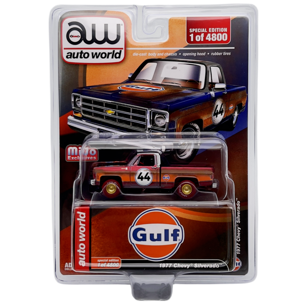 Auto World - 1977 Chevrolet Silverado - Gulf Oil Weathered - 2023 *Ultra Red Chase*