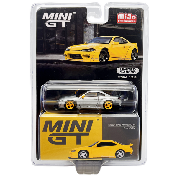 Mini GT - Nissan Silvia (S15) Rocket Bunny - Bronze Yellow *Chase*