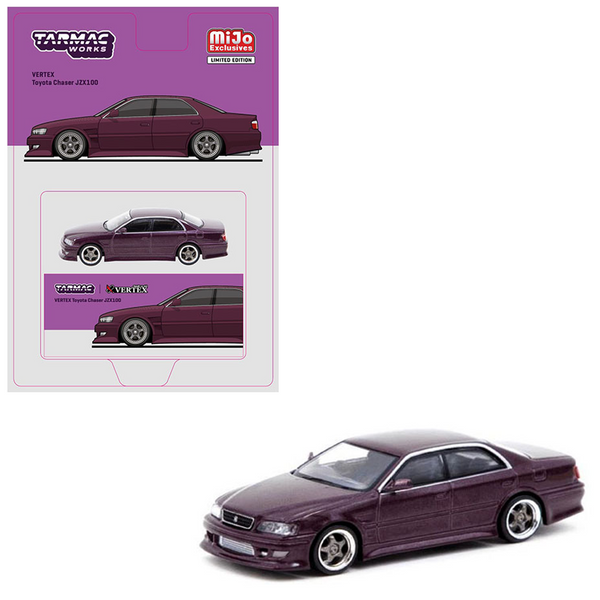 Tarmac Works - VERTEX Toyota Chaser JZX100 - Purple Metallic *Pre-Order*
