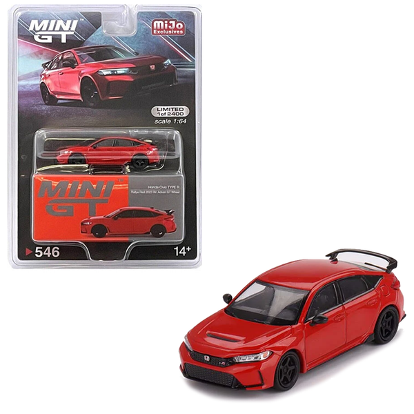 Mini GT - 2023 Honda Civic Type R - Rallye Red w/ Advan Wheels