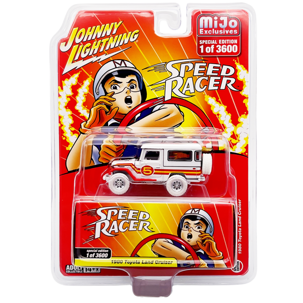 Johnny Lightning - 1980 Toyota Land Cruiser "Speed Racer" *White Lightning Chase*